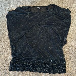 Gilttery Short Sleeve Top